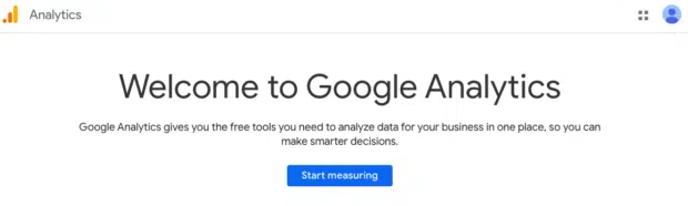 Google Analytics dashboard showing key metrics