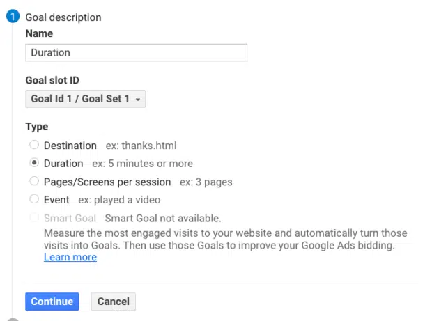 Audience segmentation by social media in Google Analytics