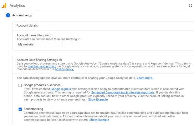 Google Analytics traffic sources highlighting social media channels